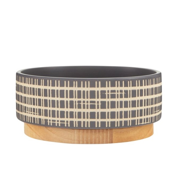 Top Paw Dog Petsmart Top Paw Grey Printed Ceramic Dog Bowl Poshmark